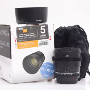 OBIETTIVO SAMYANG VDSLR 85 MM T1.5 MK 2. CANON