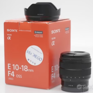 OBIETTIVO SONY E 10-18 MM F/4 OSS. E-MOUNT